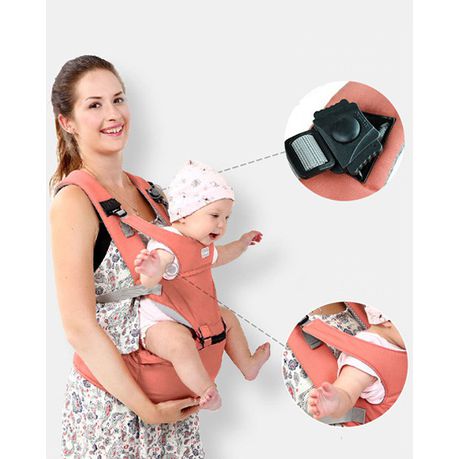 Multifunction Ergonomic Hipseat Baby Carrier - Pink