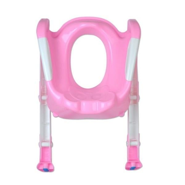 Teddy Toilet Ladder, Potty Trainer for Boys & Girls - Pink