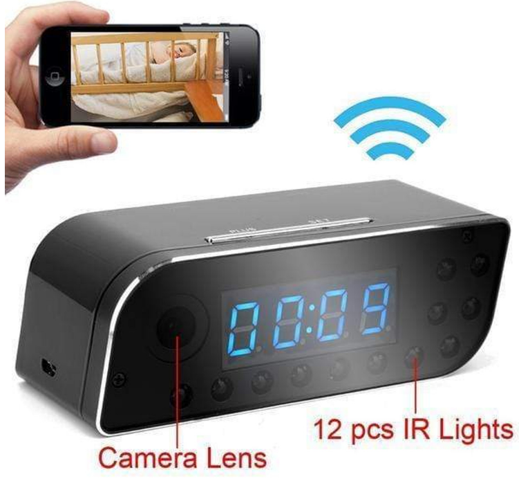 HD Wi-Fi Clock Camera