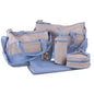 Multifunctional Baby Diaper Handbag Set 5 Piece - Blue