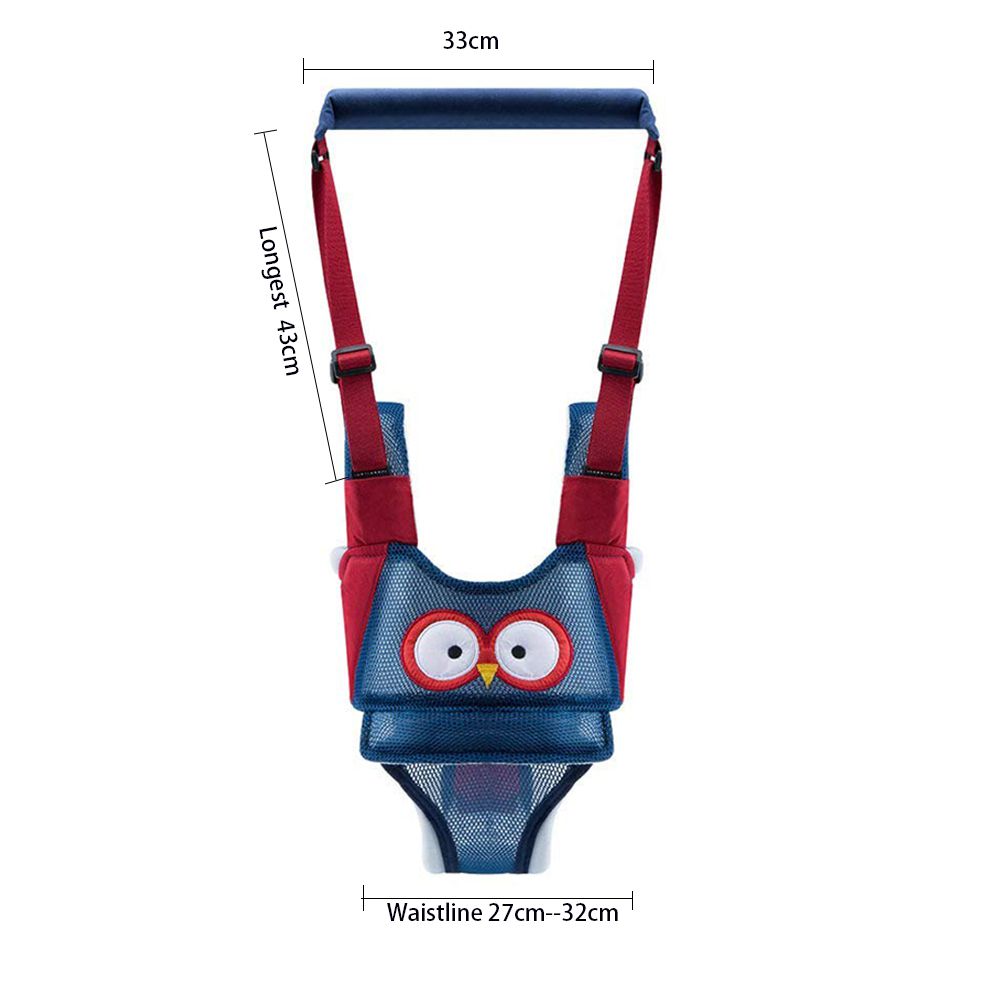 Adjustable Handheld Baby Walking Harness Kids Detachable Walker - Blue