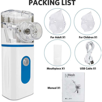 Portable Rechargeable Mini Nebuliser for Kids, Adults, Travel and Home Use