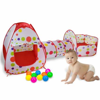 3 In 1 Baby Playpen Portable Baby Play Tent Kids Ball Pool
