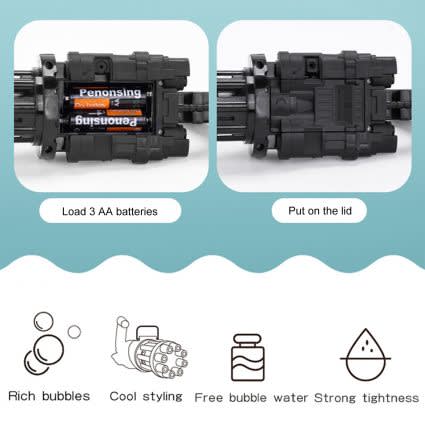 Automatic Gatling Bubble Gun