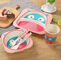 Bamboo Fibre Kids Dinner Set - Pink Owl