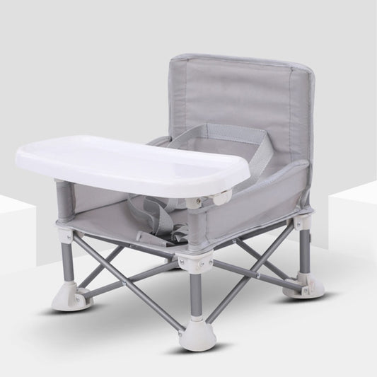 Portable Foldable Baby Feeding Chair - Grey