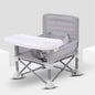 Portable Foldable Baby Feeding Chair - Grey