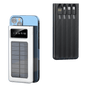 Solar Power bank with built-in cables - 20000mah