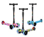 3 Wheel Children Scooter with Flash Wheels Kick - blue