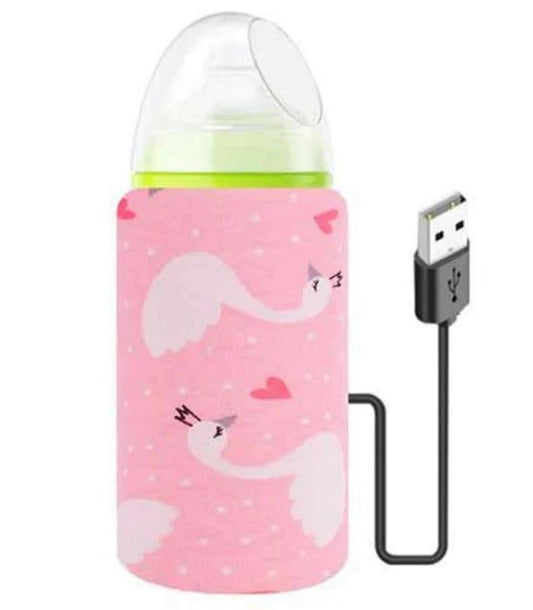 USB Portable Bottle Insulation Warmer - PINK
