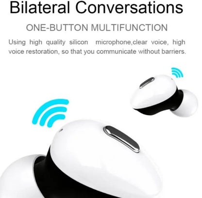 T2 Mini Bluetooth 5.0 Earphone Wireless Headphones with charging box - Black