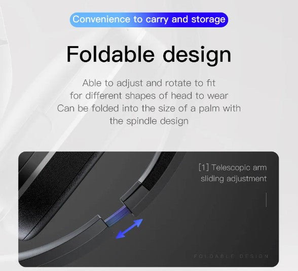 Baseus D02 Wireless Headphone Bluetooth 5.0 - Black